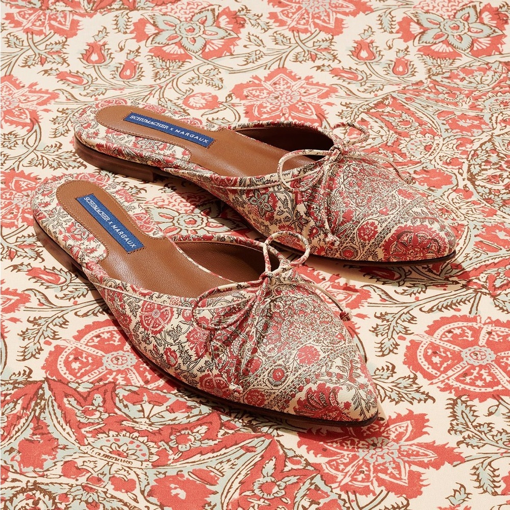 Margaux X Schumacher Patterned Ballet Mules